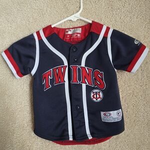 Genuine Merchandise Twins Kids Jersey - Black and Red